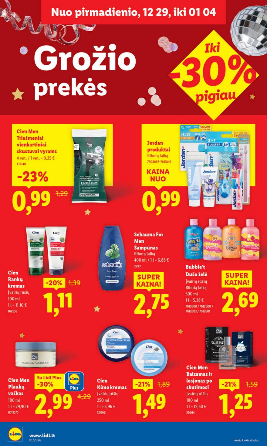 Lidl leidinys akcijos nuo 
  2025-12-29 iki 
  2026-01-04 | Leidinukas.lt puslapis 30
