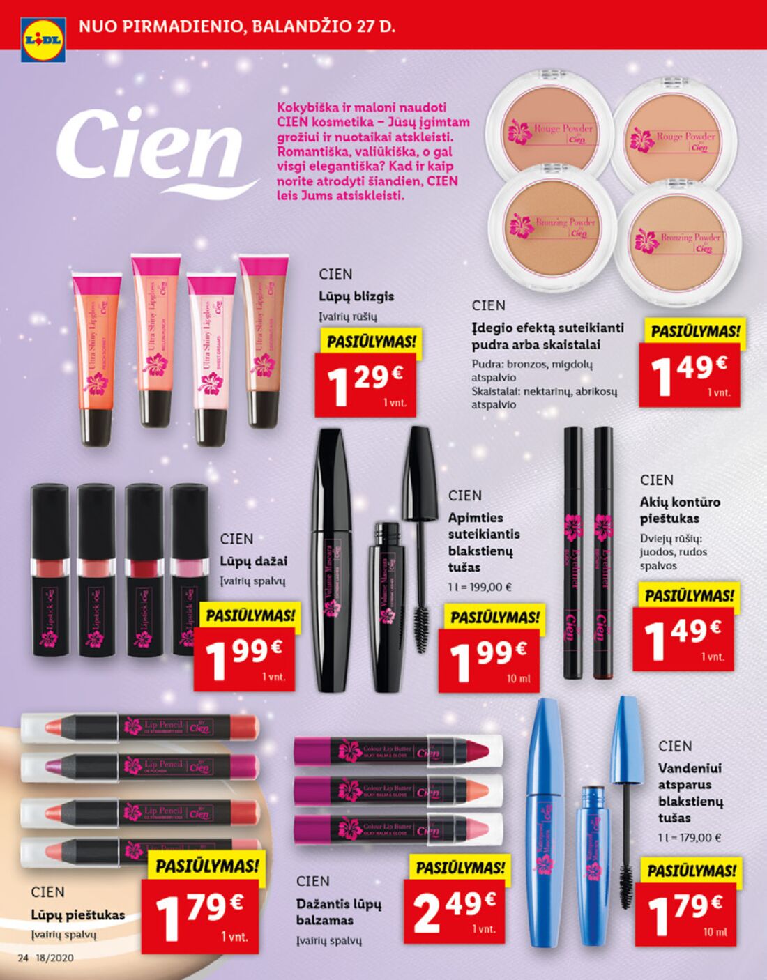 Lidl savaitinis leidinys akcijos nuo 
  2020-04-27 iki 
  2020-05-03 | Leidinukas.lt puslapis 24