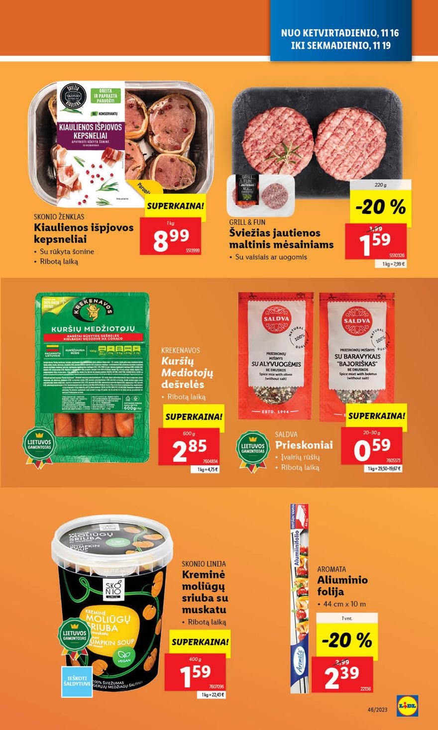 Ldil ne maisto leidinys akcijos nuo 
  2023-11-13 iki 
  2023-11-19 | Leidinukas.lt puslapis 39