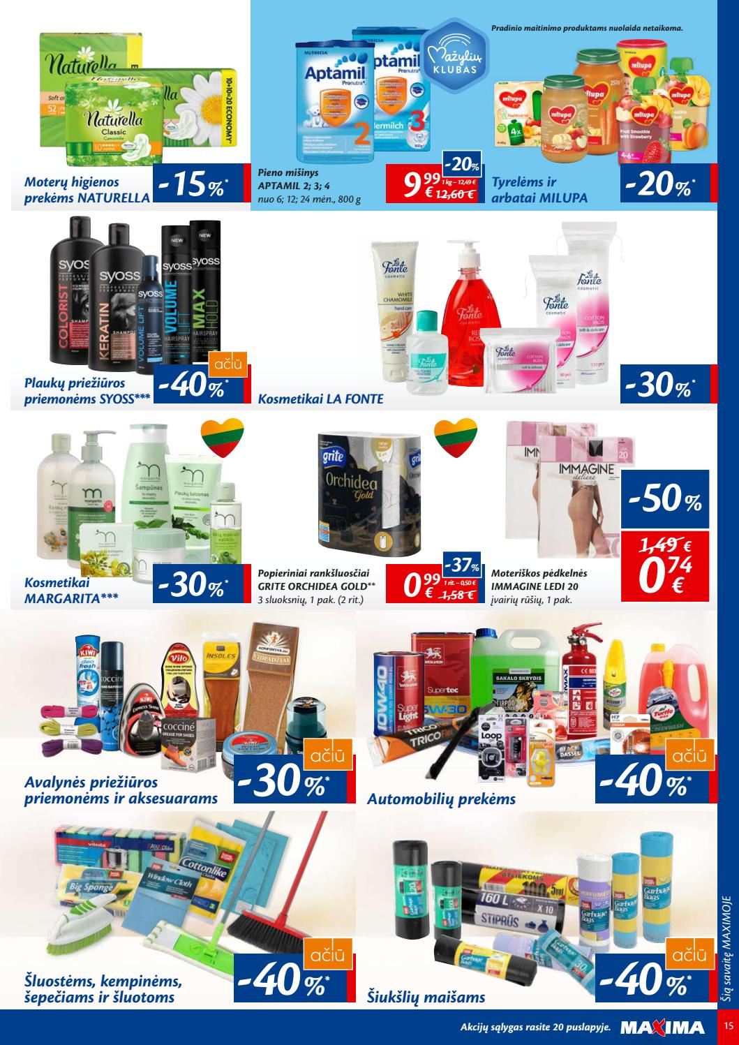 Maxima kaininis leidinys akcijos nuo 
  2019-08-20 iki 
  2019-08-26 | Leidinukas.lt puslapis 15