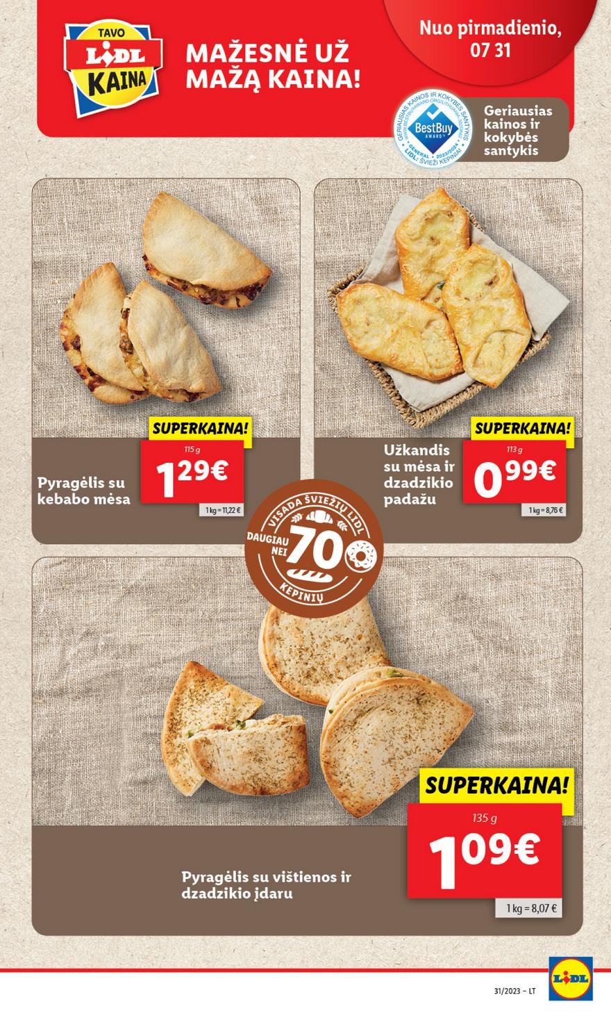 Lidl pasiūlymai akcijos nuo 
  2023-07-31 iki 
  2023-08-06 | Leidinukas.lt puslapis 24