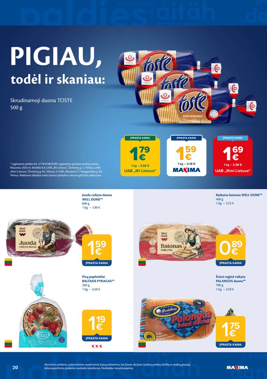 Maxima leidinys akcijos nuo 
  2026-06-16 iki 
  2026-06-22 | Leidinukas.lt puslapis 20