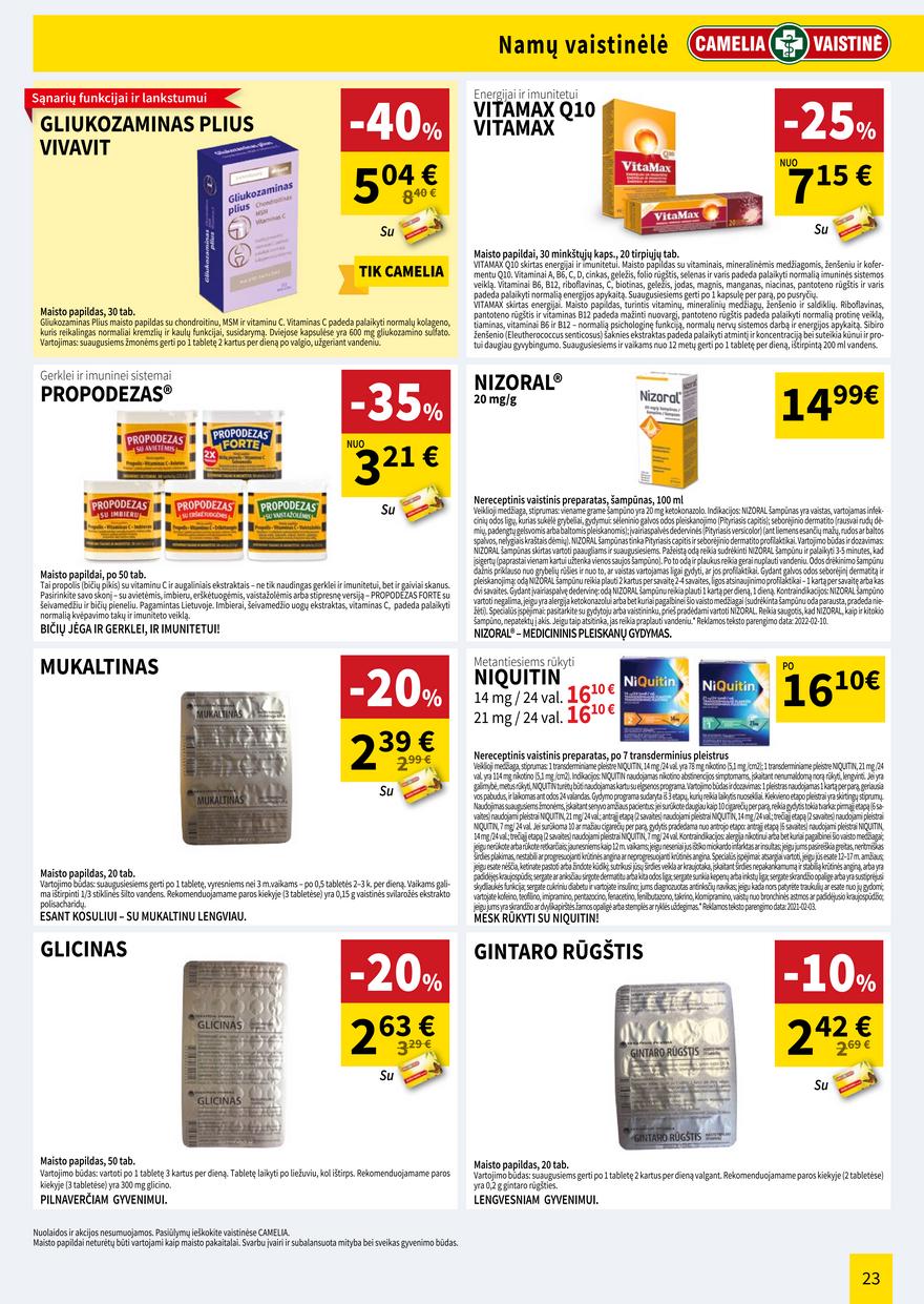 Camelia kovo leidinys akcijos nuo 
  2023-03-01 iki 
  2023-03-31 | Leidinukas.lt puslapis 23
