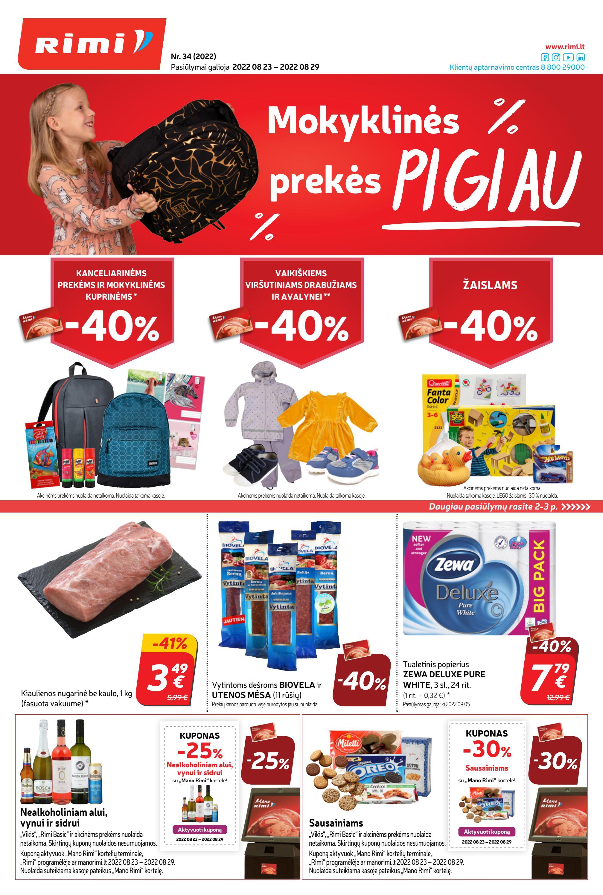 Rimi savaitinis leidinys akcijos nuo 
  2022-08-23 iki 
  2022-08-29 | Leidinukas.lt puslapis 1