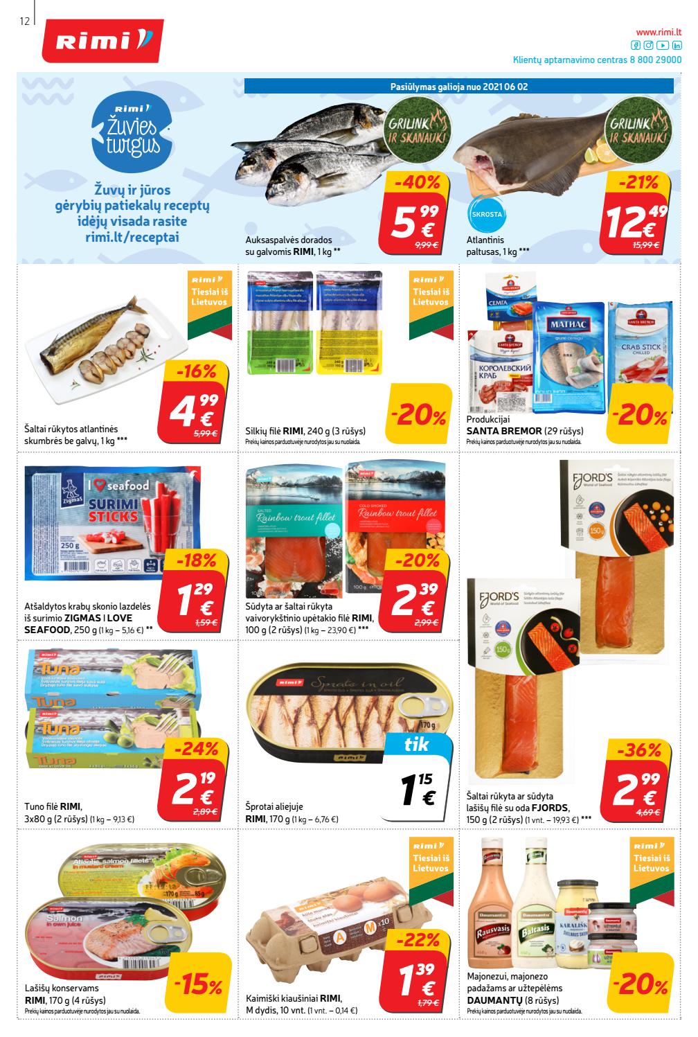 Rimi savaitinis leidinys akcijos nuo
2021-06-01 iki
2021-06-07 | Leidinukas.lt puslapis 12