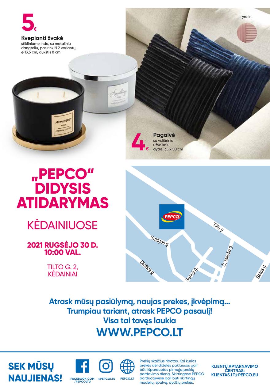 Pepco atidarymo leidinys akcijos nuo
2021-09-30 iki
2021-10-06 | Leidinukas.lt puslapis 8