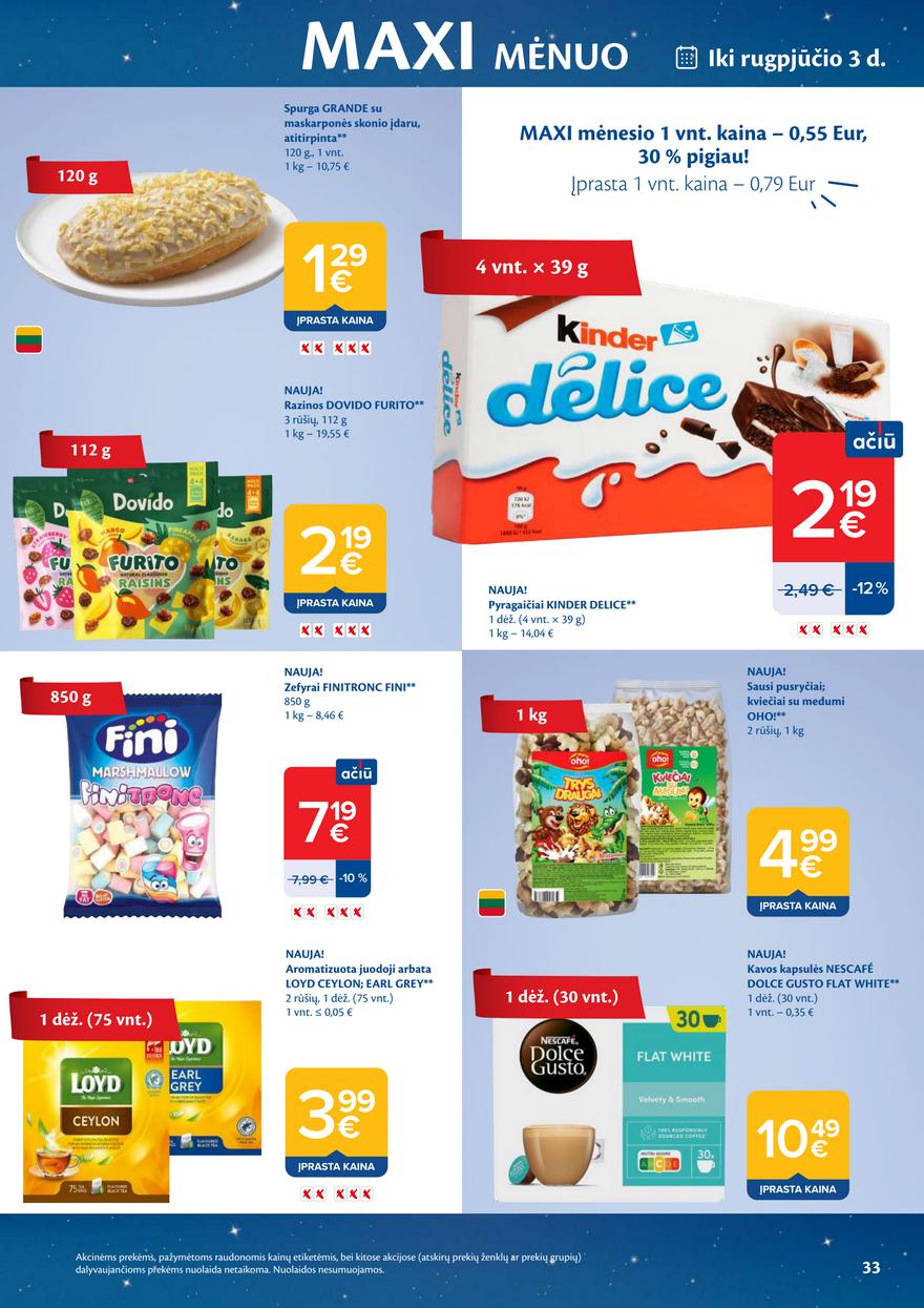 Maxima leidinys akcijos nuo 
  2026-07-21 iki 
  2026-07-27 | Leidinukas.lt puslapis 33