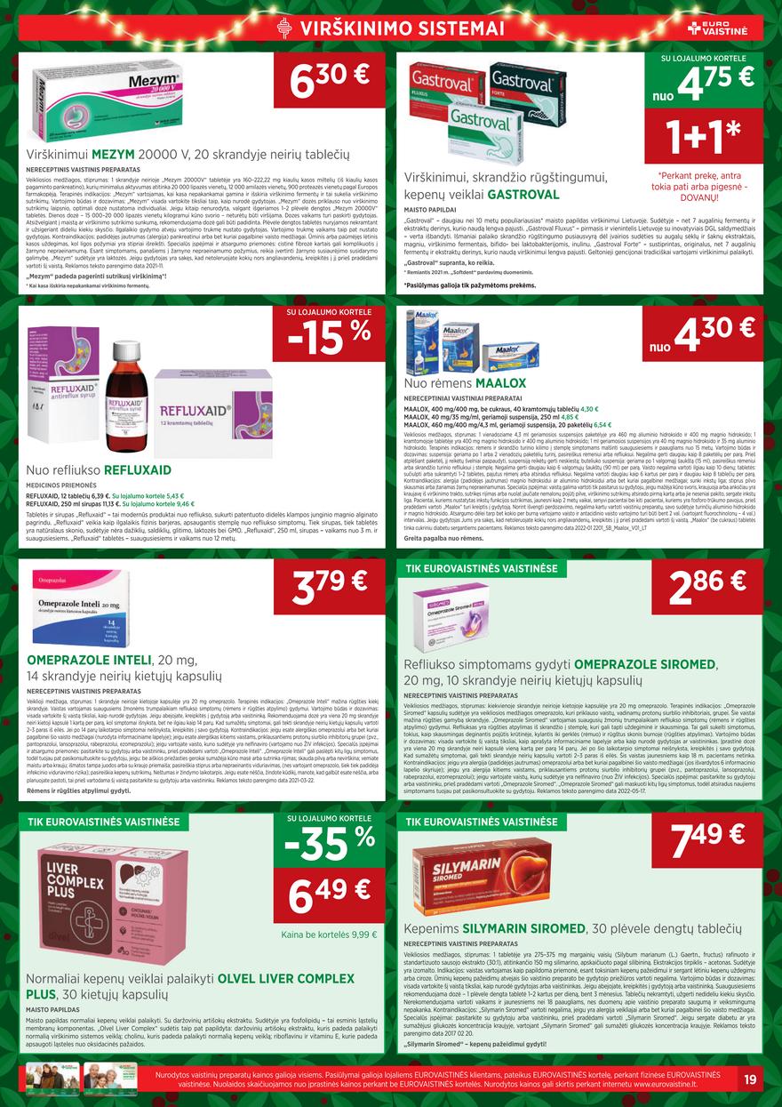 Euro vaistinė leidinys akcijos nuo 
  2022-12-01 iki 
  2022-12-31 | Leidinukas.lt puslapis 19