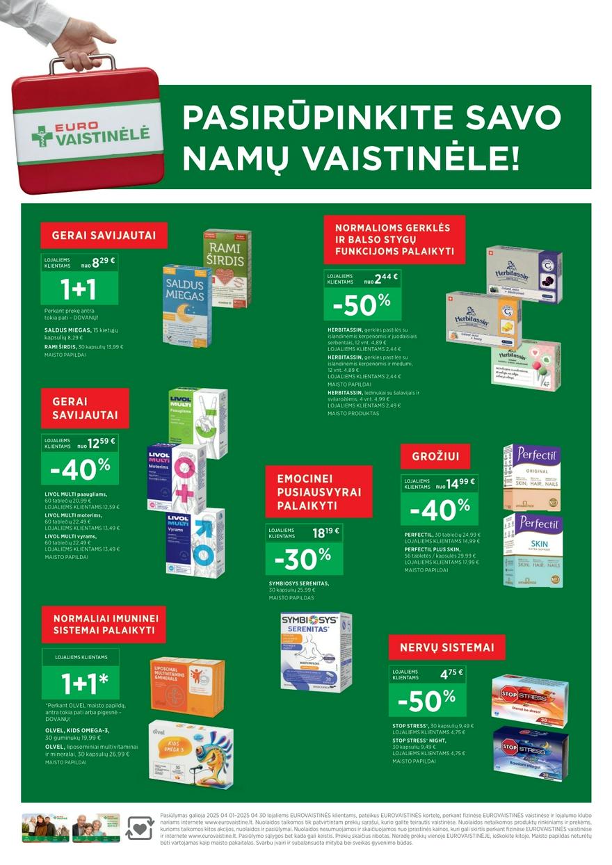 Euro vaistinė katalogas akcijos nuo 
  2025-04-01 iki 
  2025-04-30 | Leidinukas.lt puslapis 10