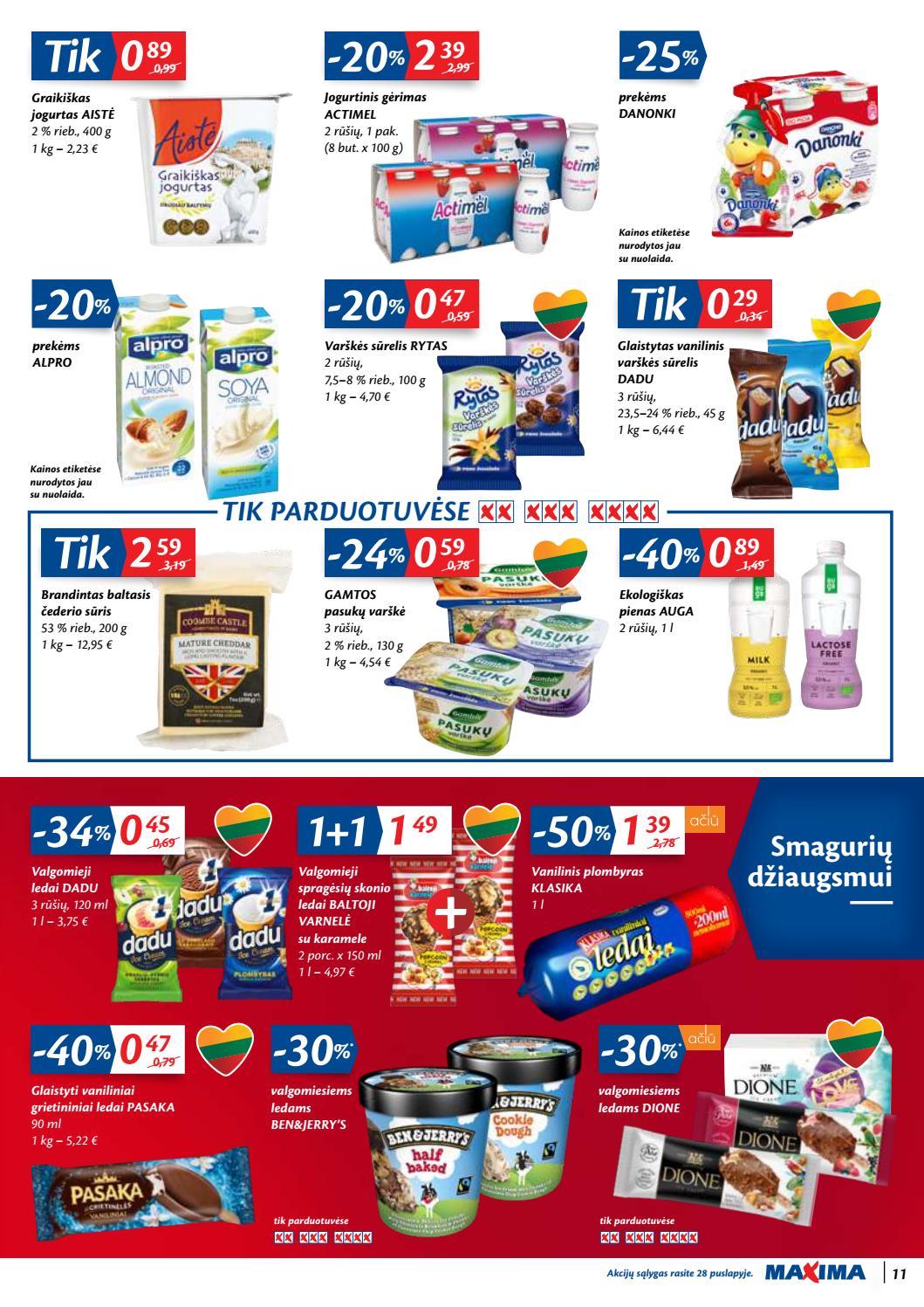 Maxima kaininis leidinys akcijos nuo 
  2020-05-26 iki 
  2020-06-01 | Leidinukas.lt puslapis 11