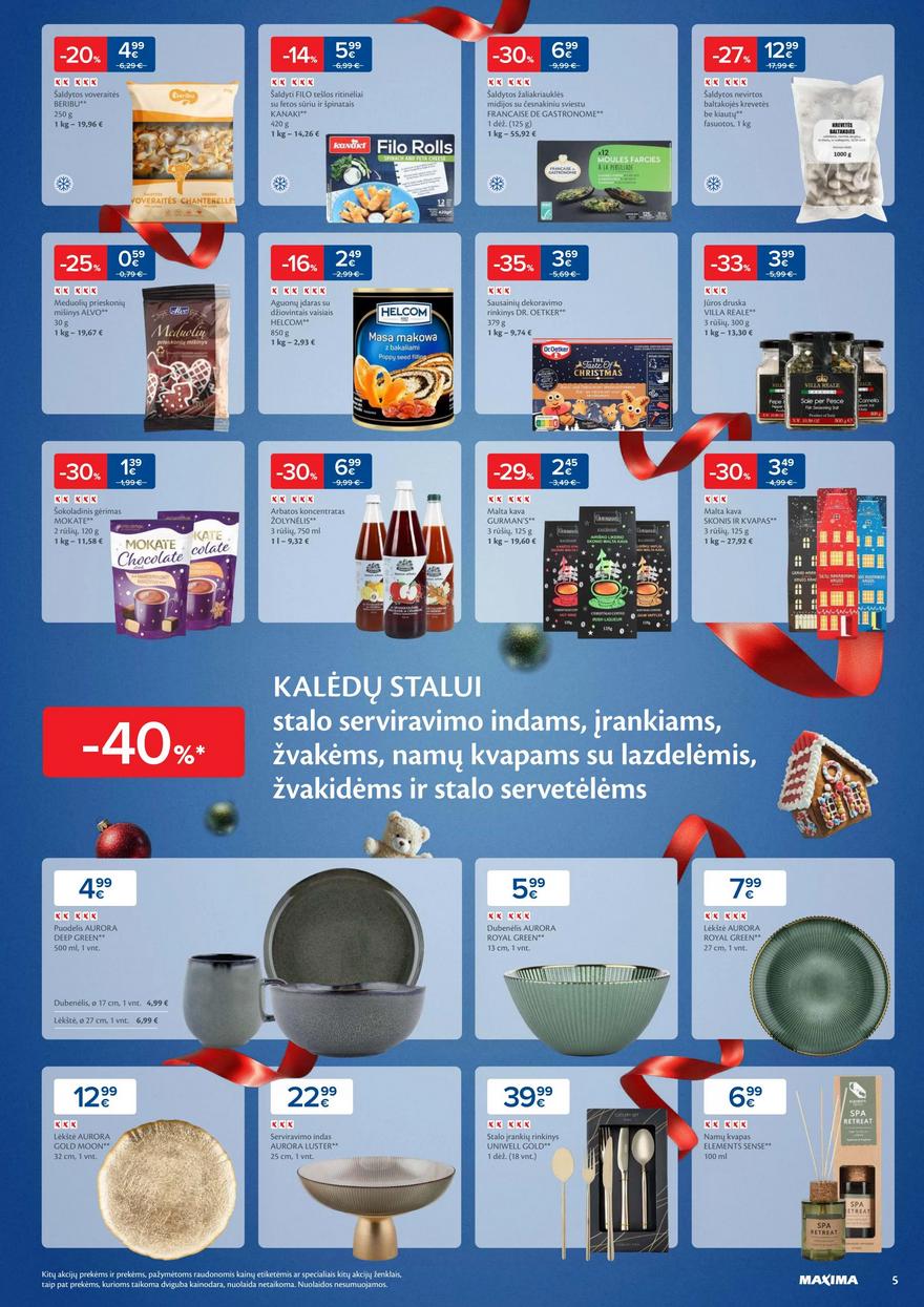 Maxima savaitinis leidinys 50 akcijos nuo
2024-12-10 iki
2024-12-16 | Leidinukas.lt puslapis 5