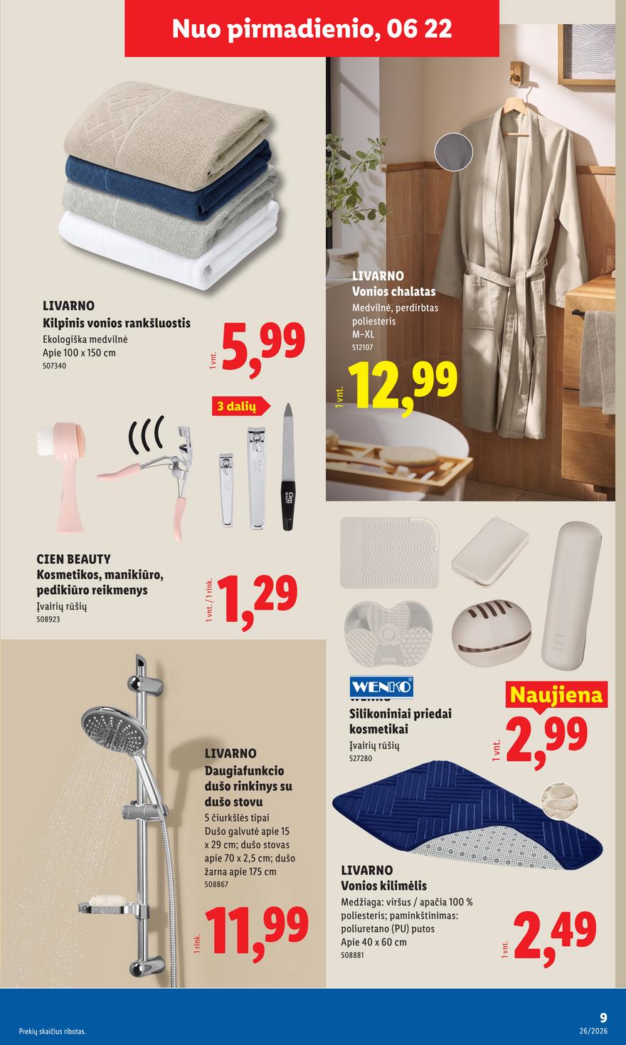 Lidl leidinys akcijos nuo 
  2026-06-22 iki 
  2026-06-28 | Leidinukas.lt puslapis 9