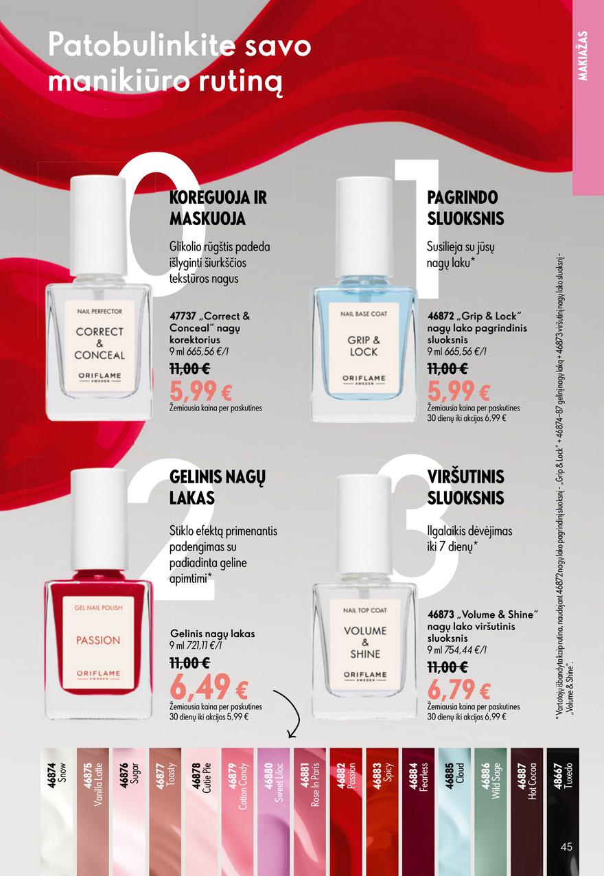 Oriflame katalogas akcijos nuo 
  2026-07-15 iki 
  2026-08-04 | Leidinukas.lt puslapis 45