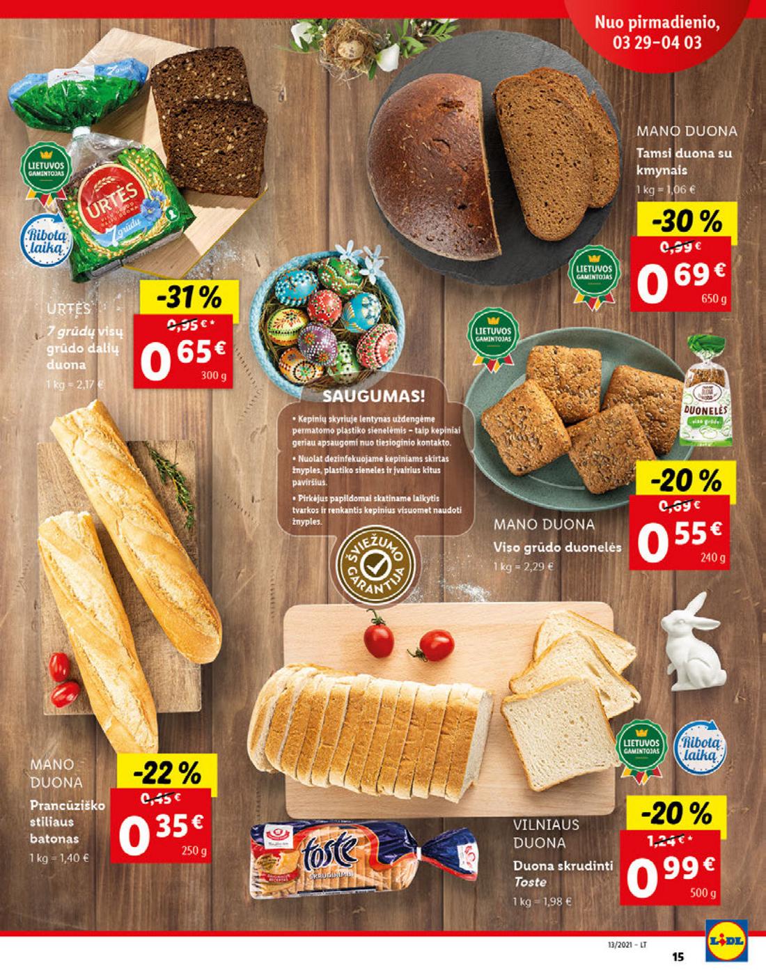 Lidl maisto prekių pasiūlymai akcijos nuo 
  2021-03-29 iki 
  2021-04-03 | Leidinukas.lt puslapis 15