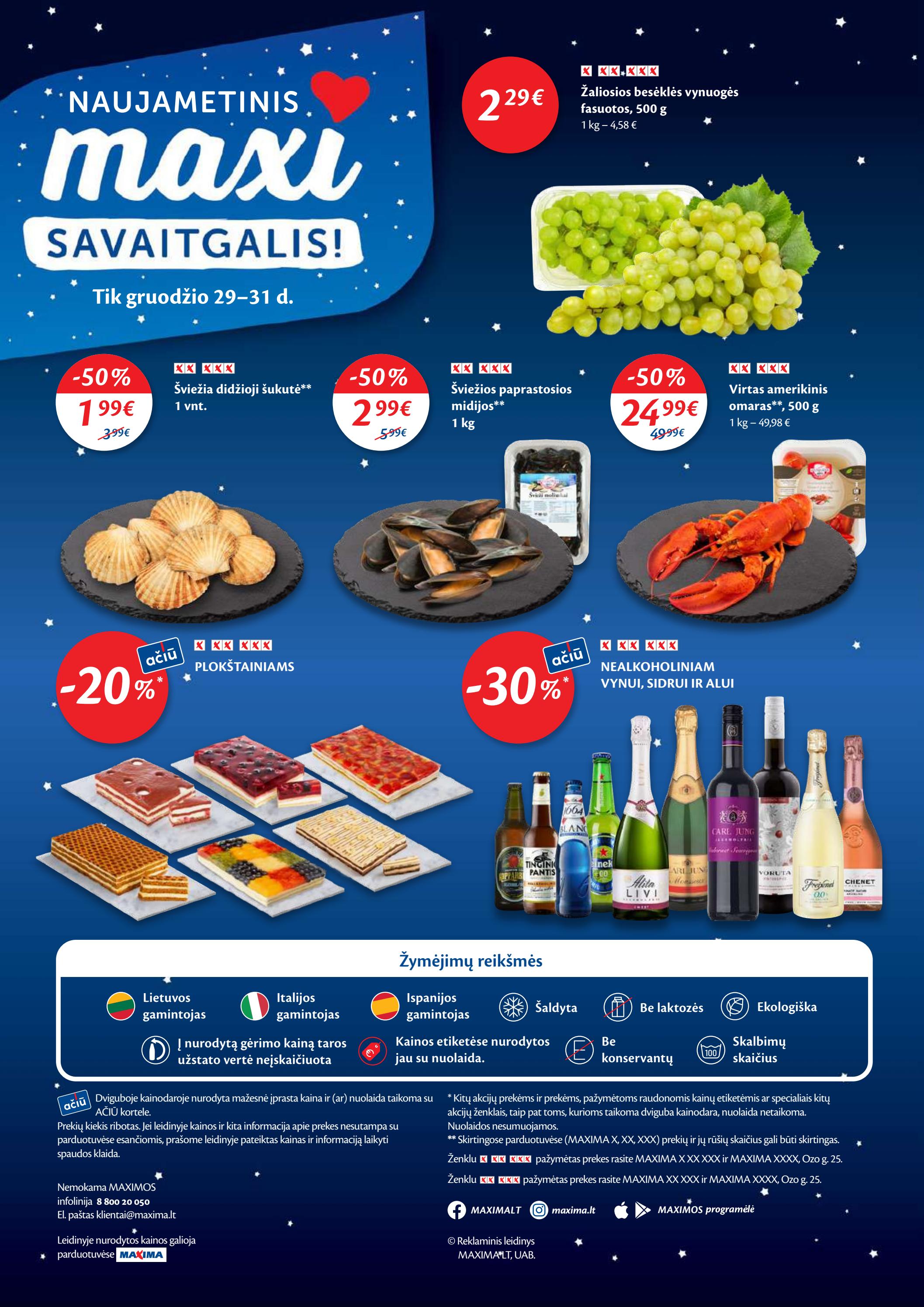 Maxima kaininis leidinys akcijos nuo 
  2022-12-27 iki 
  2023-01-02 | Leidinukas.lt puslapis 28