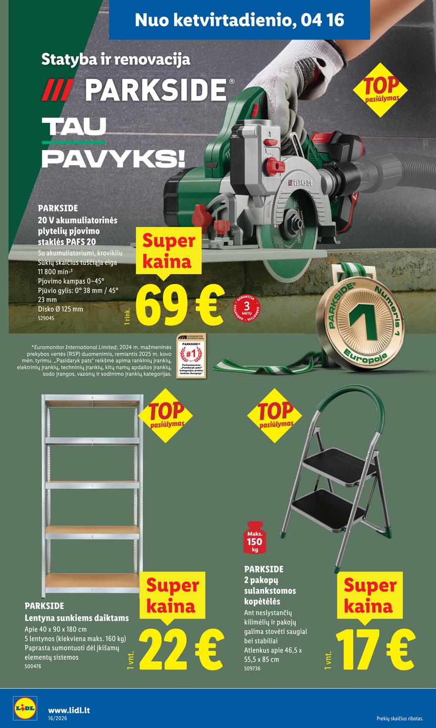 Lidl leidinys akcijos nuo 
  2026-04-13 iki 
  2026-04-19 | Leidinukas.lt puslapis 14