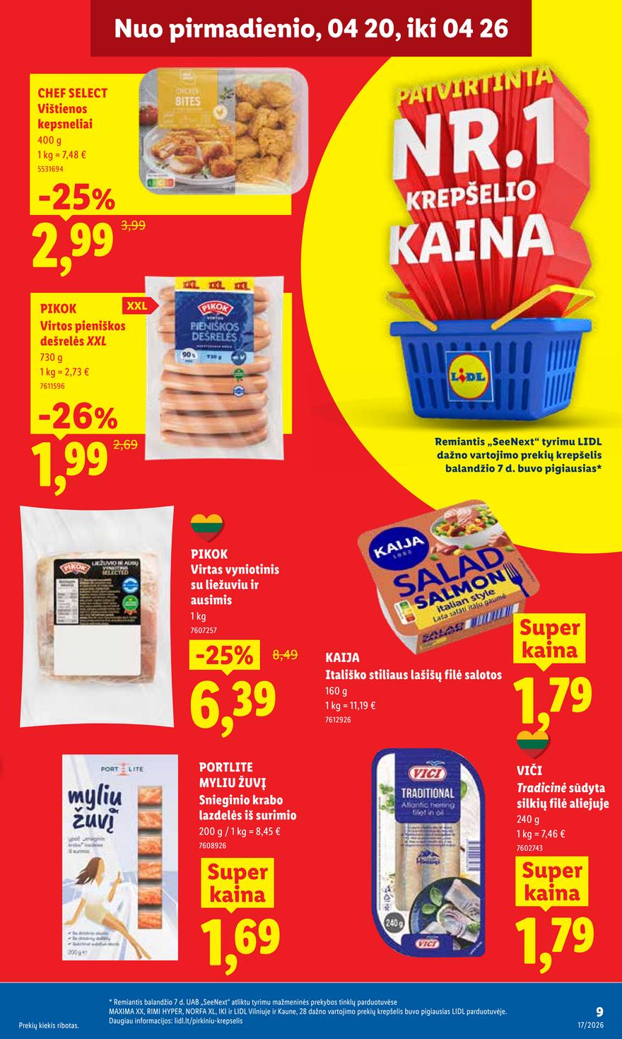Lidl leidinys akcijos nuo 
  2026-04-20 iki 
  2026-04-26 | Leidinukas.lt puslapis 9