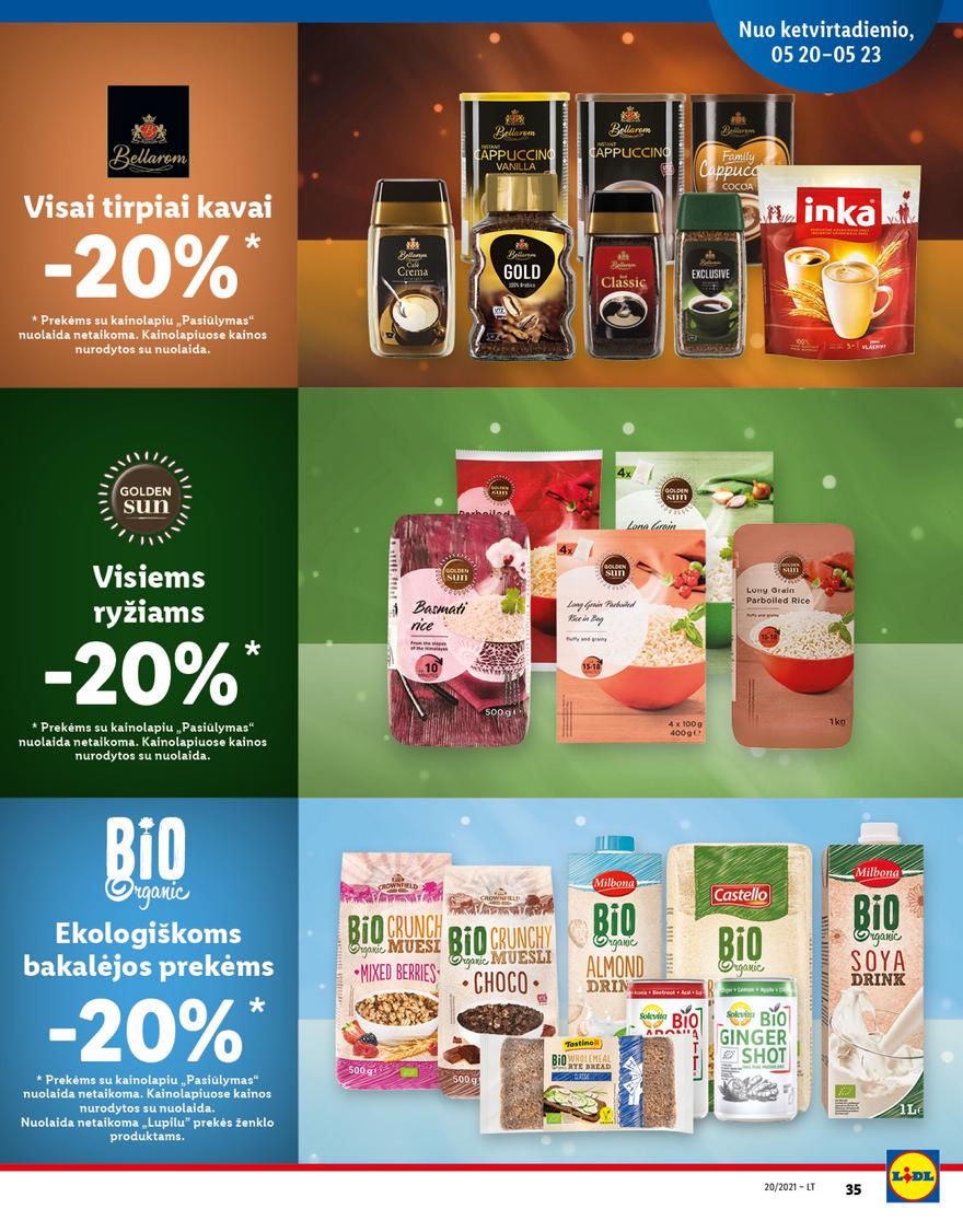 Lidl maisto prekių pasiūlymai akcijos nuo 
  2021-05-17 iki 
  2021-05-23 | Leidinukas.lt puslapis 35