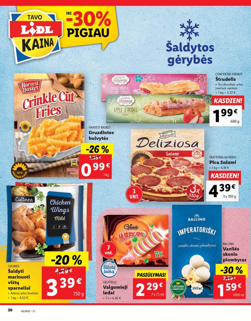 Lidl maisto prekių pasiūlymai akcijos nuo 
  2022-01-10 iki 
  2022-01-16 | Leidinukas.lt puslapis 26