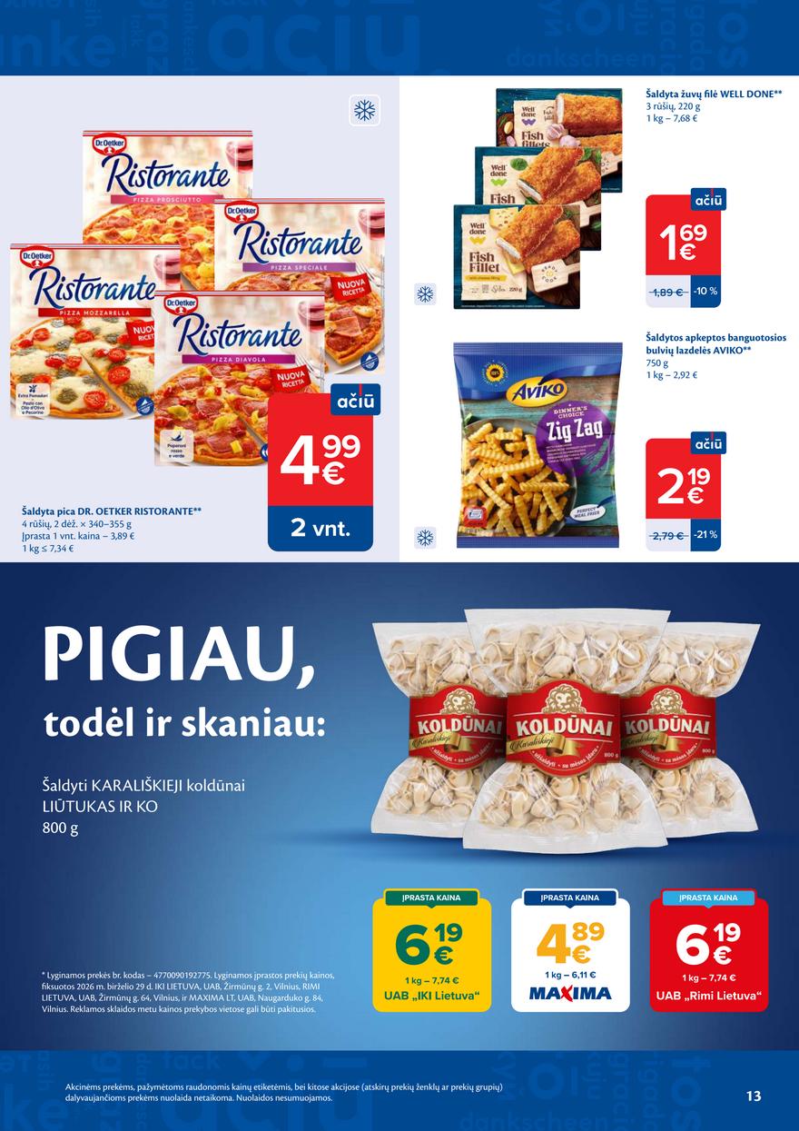 Maxima leidinukas akcijos nuo 
  2026-07-07 iki 
  2026-07-13 | Leidinukas.lt puslapis 13