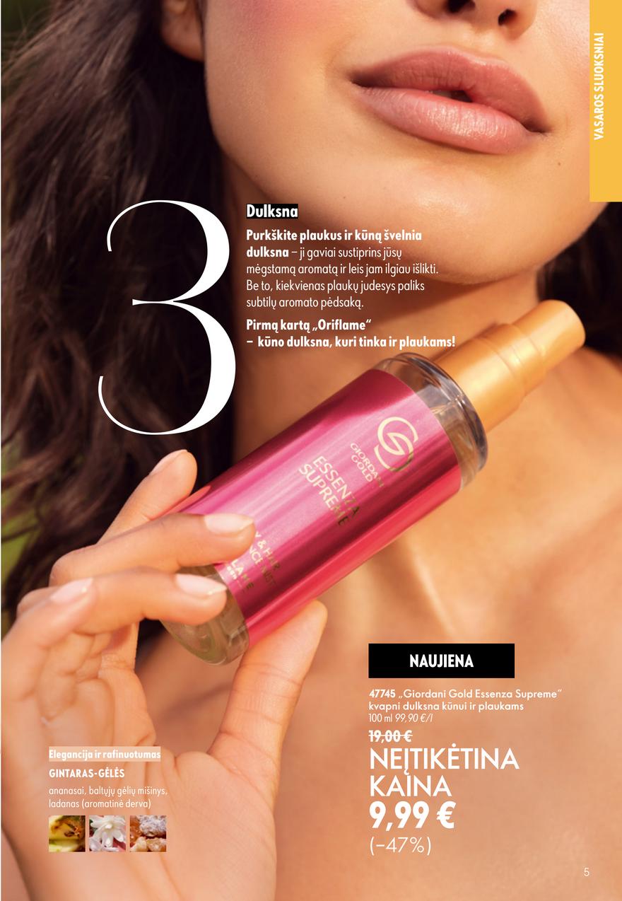 Oriflame katalogas akcijos nuo 
  2026-06-24 iki 
  2026-07-14 | Leidinukas.lt puslapis 5