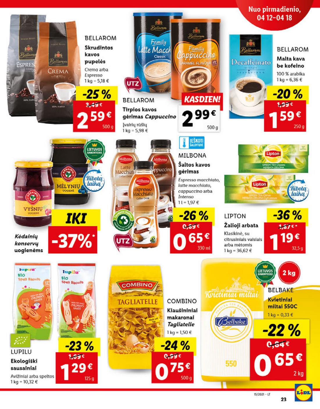 Lidl maisto prekių pasiūlymai akcijos nuo 
  2021-04-12 iki 
  2021-04-18 | Leidinukas.lt puslapis 23