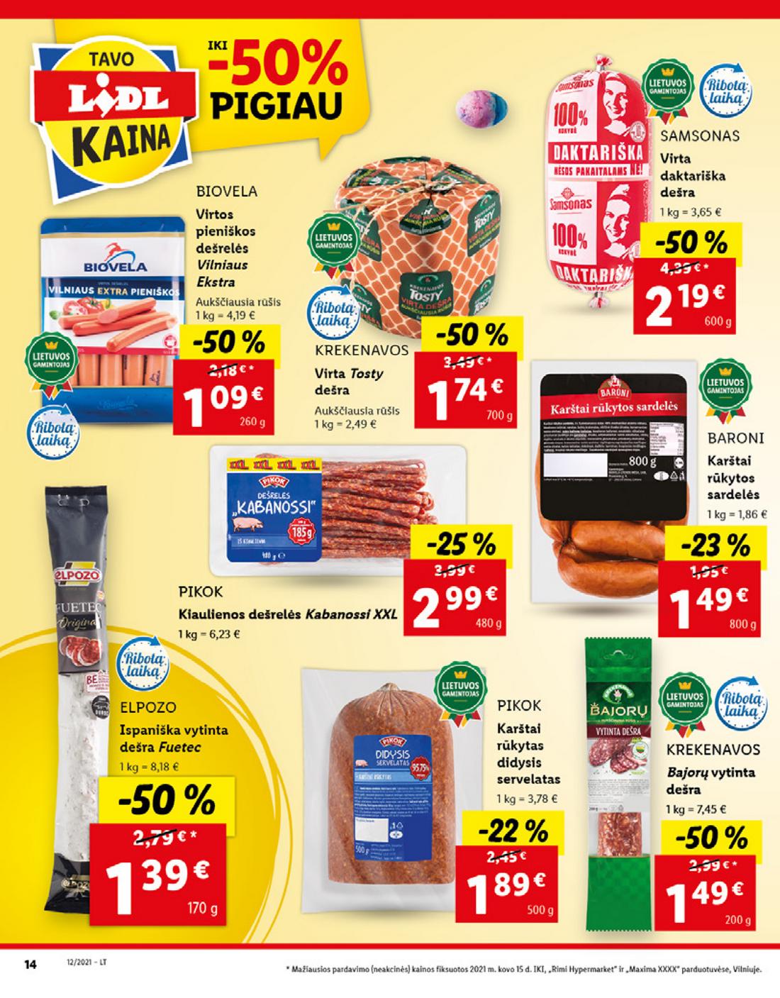 Lidl maisto prekių pasiūlymai akcijos nuo 
  2021-03-22 iki 
  2021-03-28 | Leidinukas.lt puslapis 14