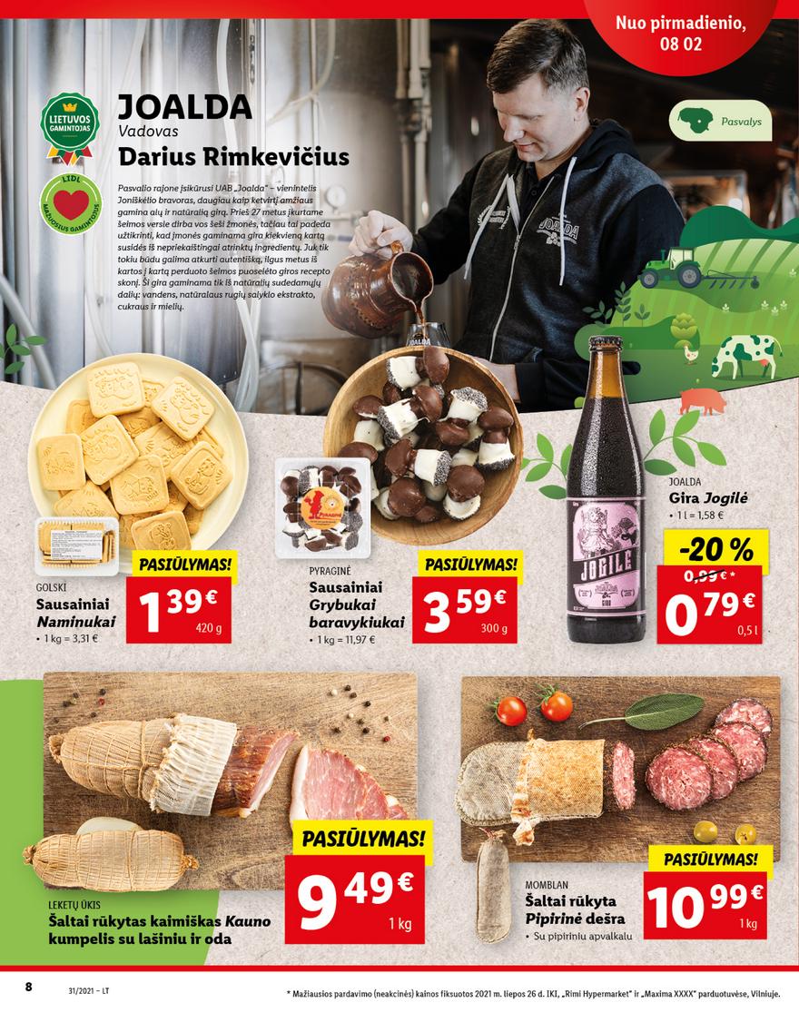 Lidl maisto prekių pasiūlymai akcijos nuo 
  2021-08-02 iki 
  2021-08-08 | Leidinukas.lt puslapis 8