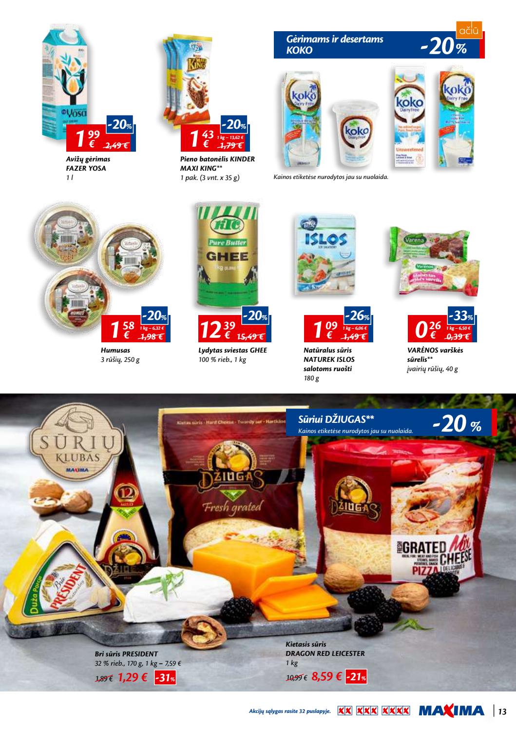 Maxima kaininis leidinys akcijos nuo 
  2019-08-15 iki 
  2019-08-28 | Leidinukas.lt puslapis 13