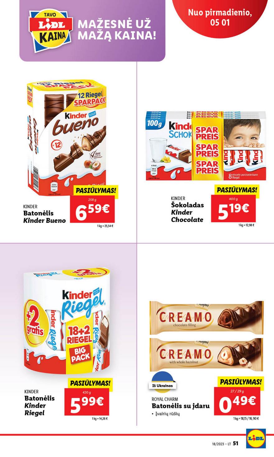 Lidl pasiūlymai akcijos nuo 
  2023-05-01 iki 
  2023-05-07 | Leidinukas.lt puslapis 51