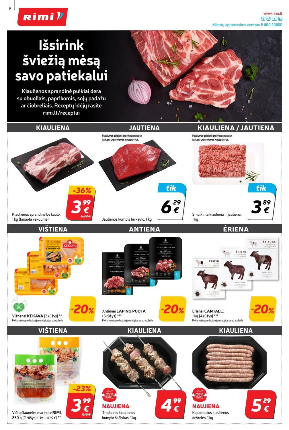 Rimi savaitinis leidinys akcijos nuo 
  2020-04-28 iki 
  2020-05-04 | Leidinukas.lt puslapis 6