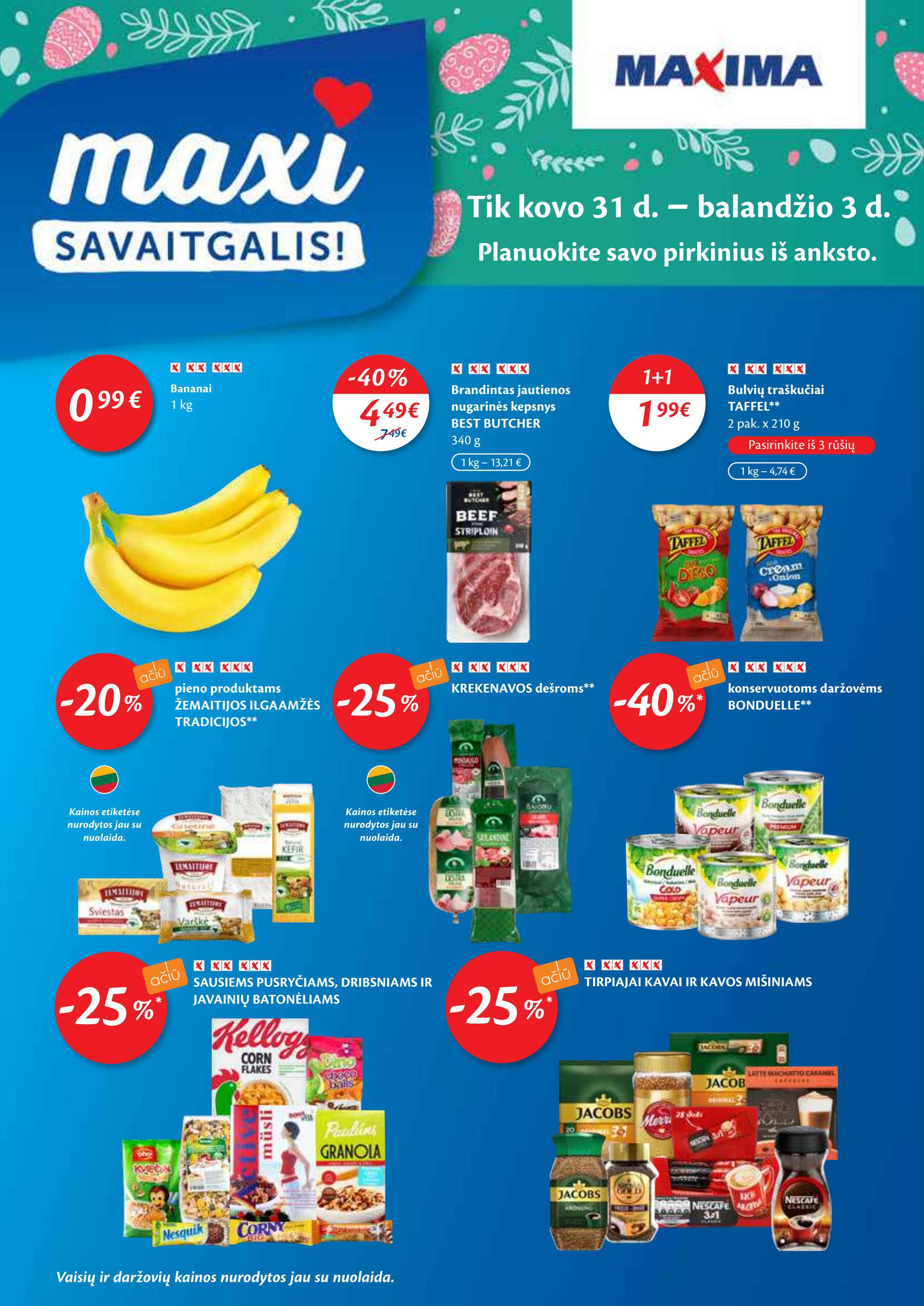 Maxima kaininis leidinys akcijos nuo 
  2022-03-29 iki 
  2022-04-04 | Leidinukas.lt puslapis 32