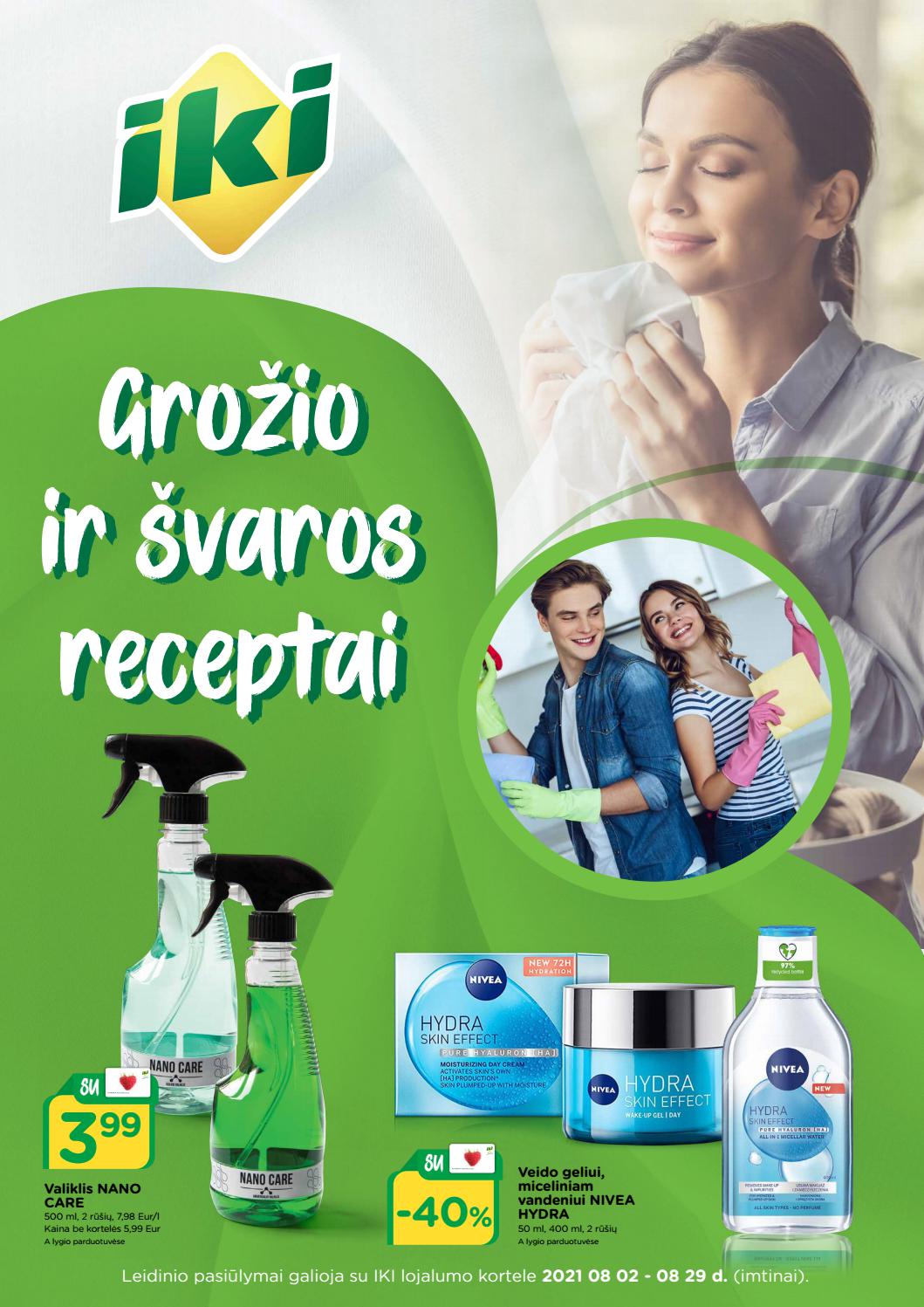 IKI Grožio ir švaros receptai akcijos nuo 
  2021-08-02 iki 
  2021-08-29 | Leidinukas.lt puslapis 1