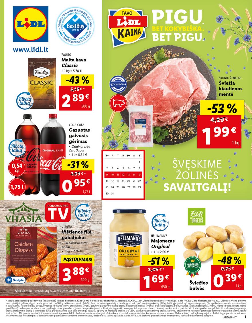 Lidl maisto prekių pasiūlymai akcijos nuo 
  2021-08-09 iki 
  2021-08-15 | Leidinukas.lt puslapis 1