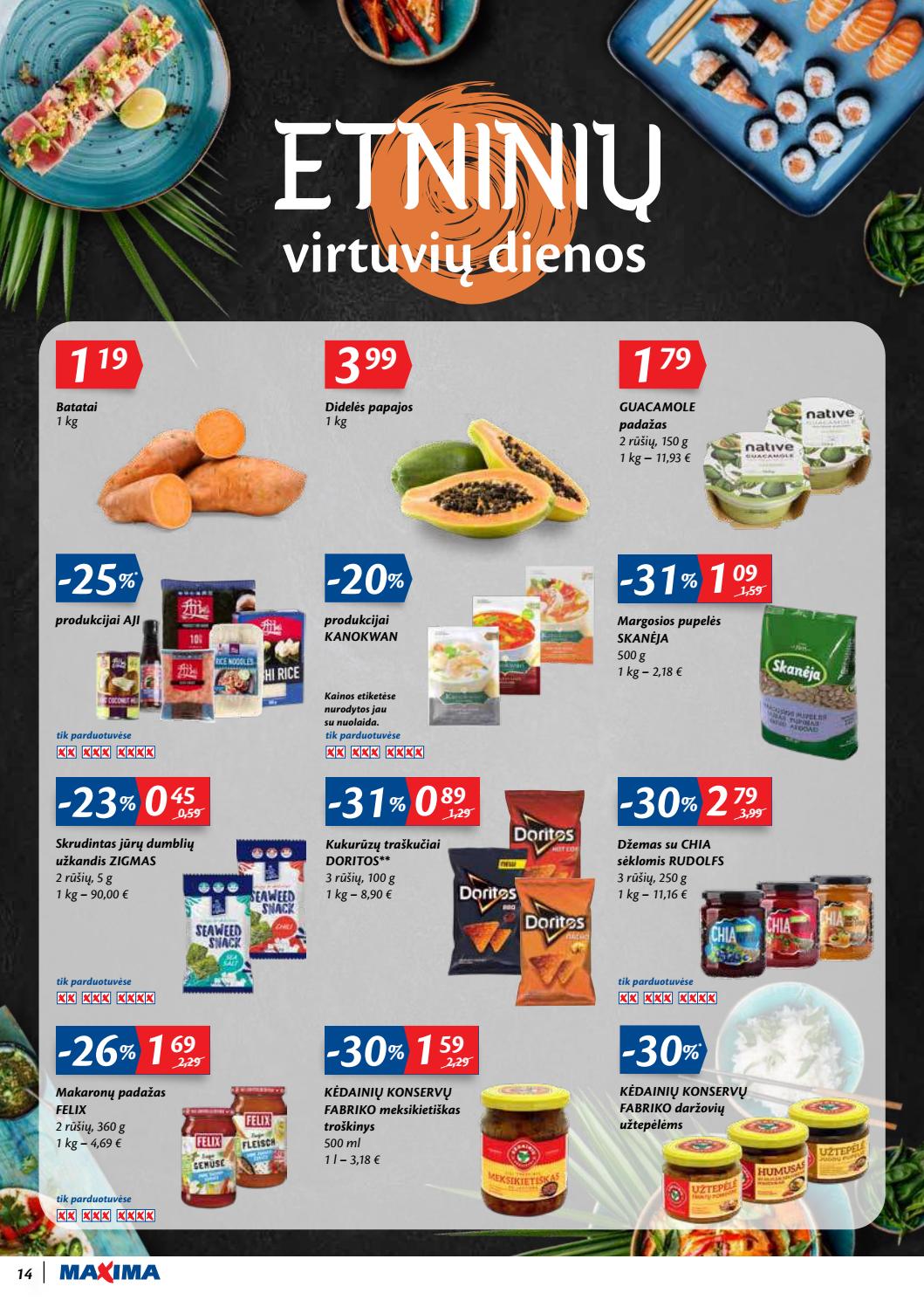 Maxima kaininis leidinys akcijos nuo 
  2020-10-13 iki 
  2020-10-19 | Leidinukas.lt puslapis 14