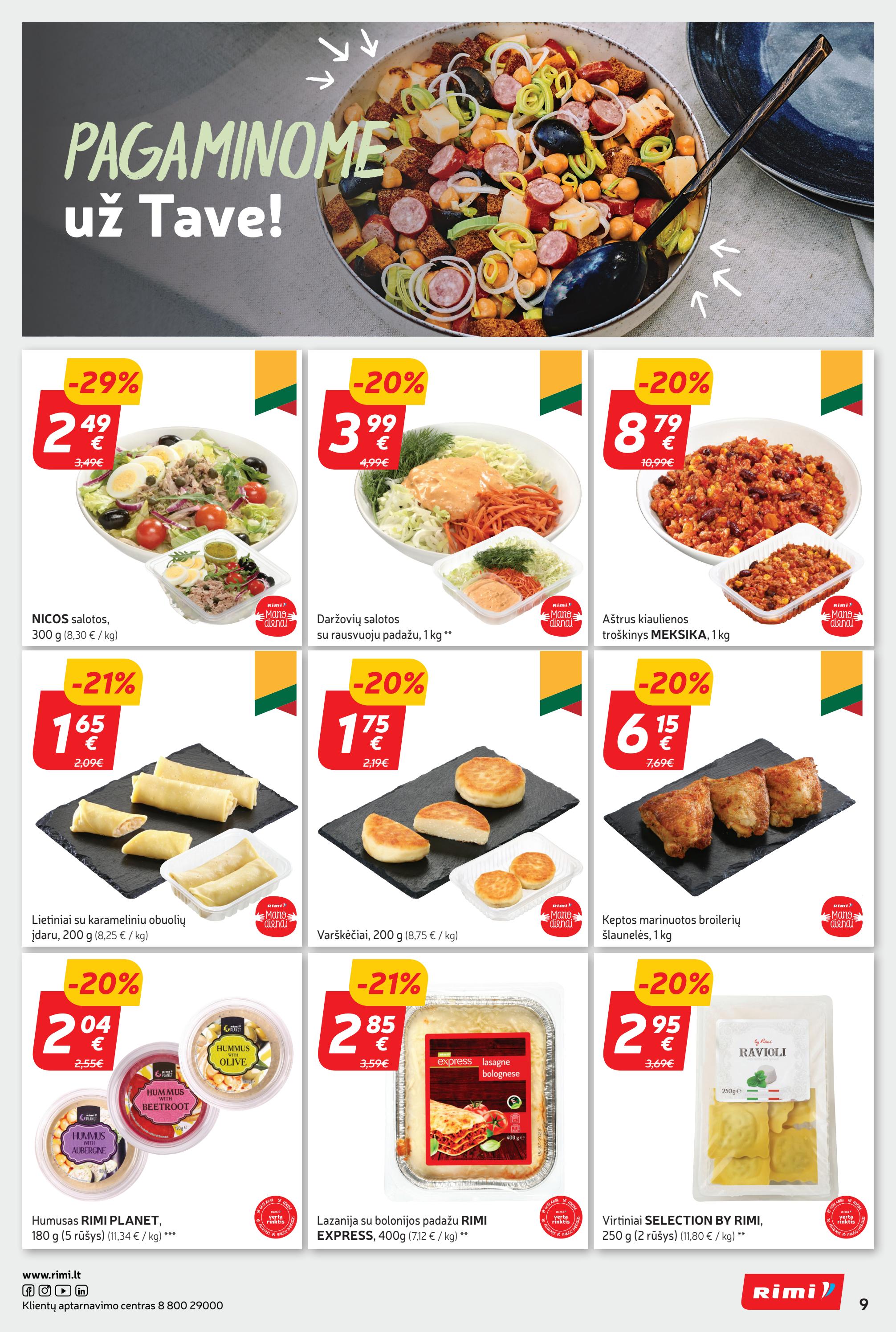 Rimi savaitinis leidinys akcijos nuo 
  2023-08-01 iki 
  2023-08-07 | Leidinukas.lt puslapis 9