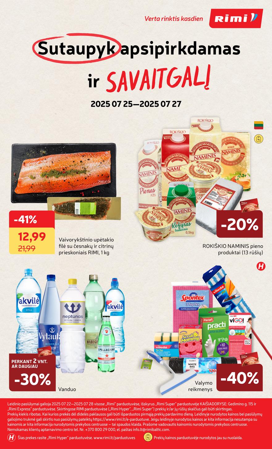 Rimi savaitinis leidinys 30 akcijos nuo
2025-07-22 iki
2025-07-28 | Leidinukas.lt puslapis 33