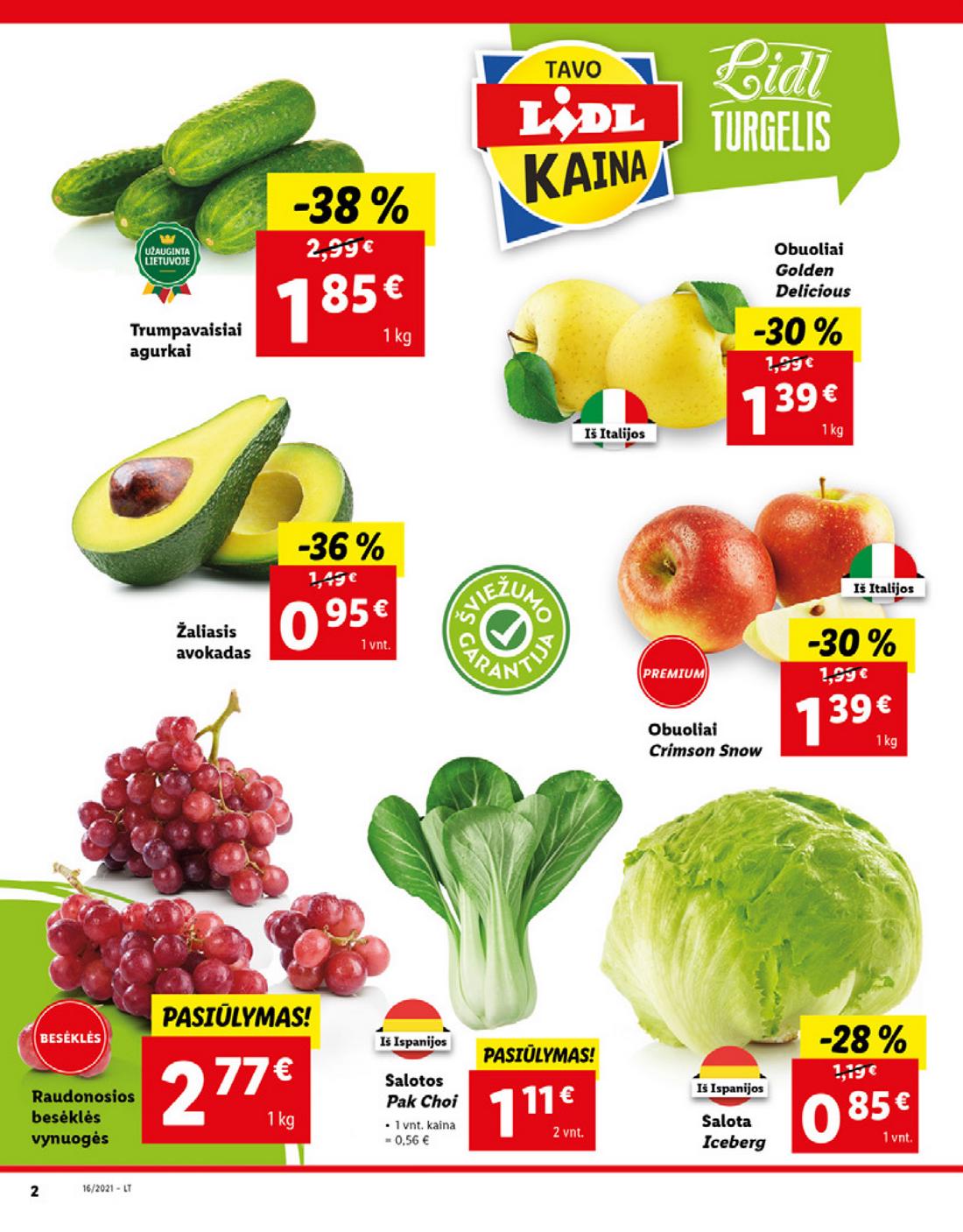 Lidl maisto prekių pasiūlymai akcijos nuo 
  2021-04-19 iki 
  2021-04-25 | Leidinukas.lt puslapis 2
