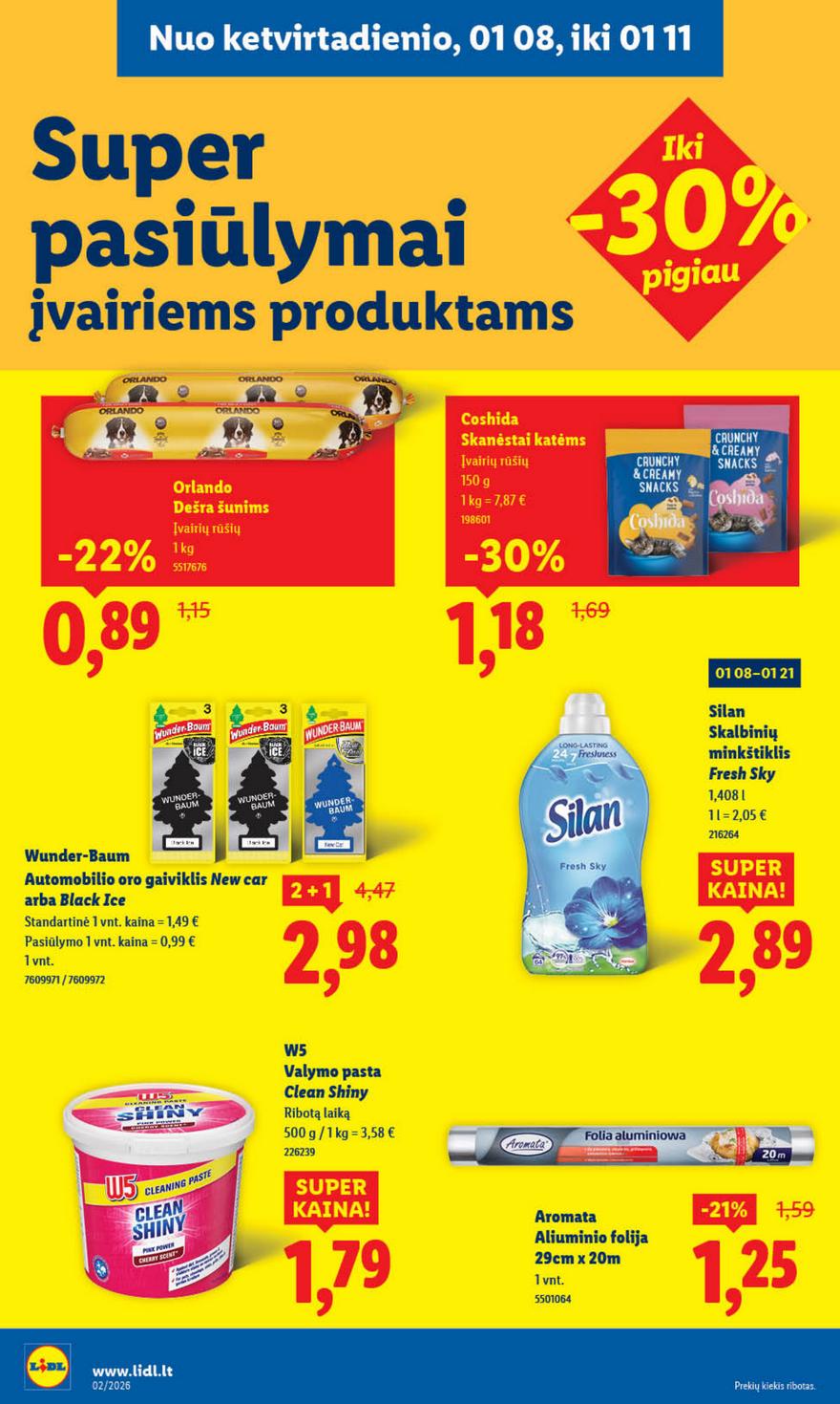 Lidl leidinys akcijos nuo 
  2026-01-05 iki 
  2026-01-11 | Leidinukas.lt puslapis 32