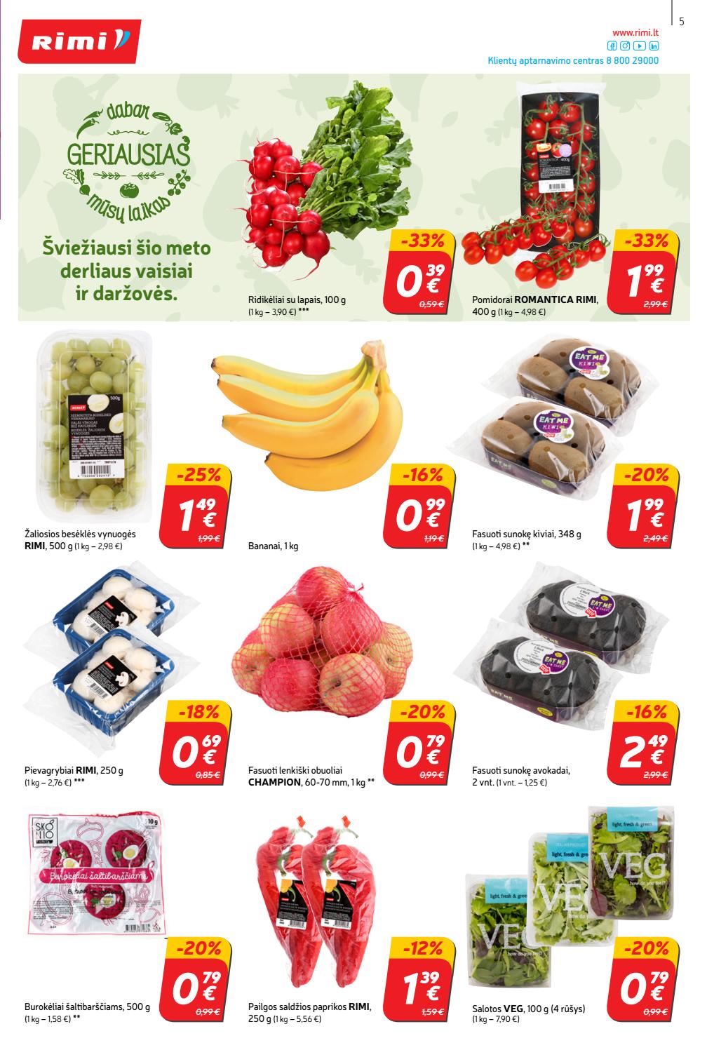 Rimi savaitinis leidinys akcijos nuo 
  2020-04-28 iki 
  2020-05-04 | Leidinukas.lt puslapis 5