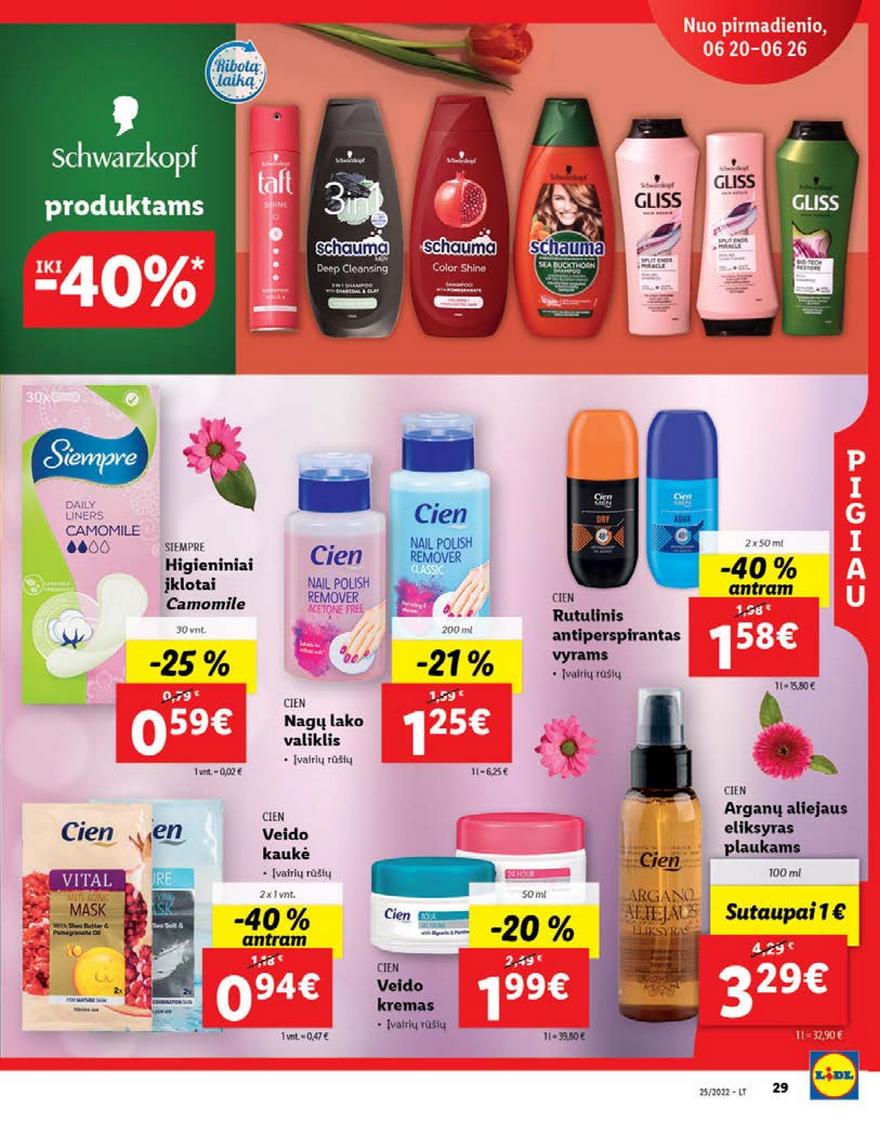 Lidl maisto prekių pasiūlymai akcijos nuo 
  2022-06-20 iki 
  2022-06-26 | Leidinukas.lt puslapis 29