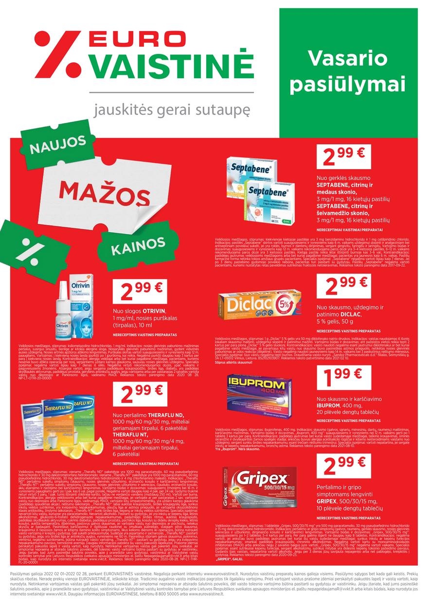 Euro vaistinė leidinys akcijos nuo 
  2022-02-01 iki 
  2022-02-28 | Leidinukas.lt puslapis 1