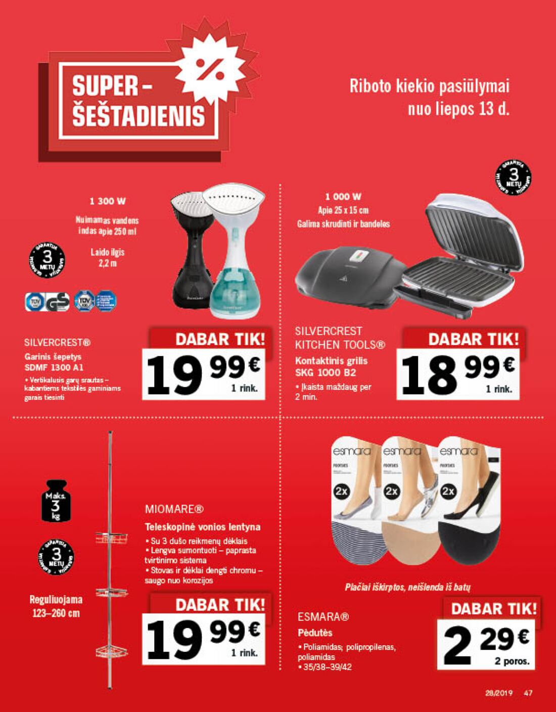 Lidl savaitinis leidinys akcijos nuo 
  2019-07-08 iki 
  2019-07-14 | Leidinukas.lt puslapis 47