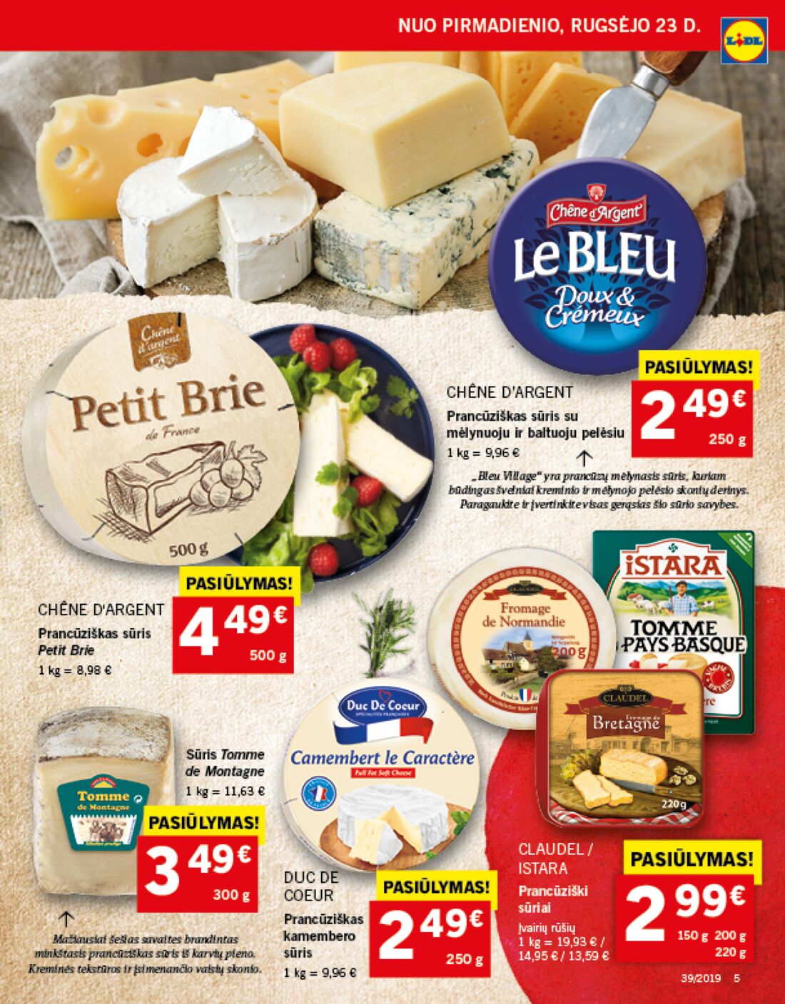 Lidl savaitinis leidinys akcijos nuo 
  2019-09-23 iki 
  2019-09-29 | Leidinukas.lt puslapis 5