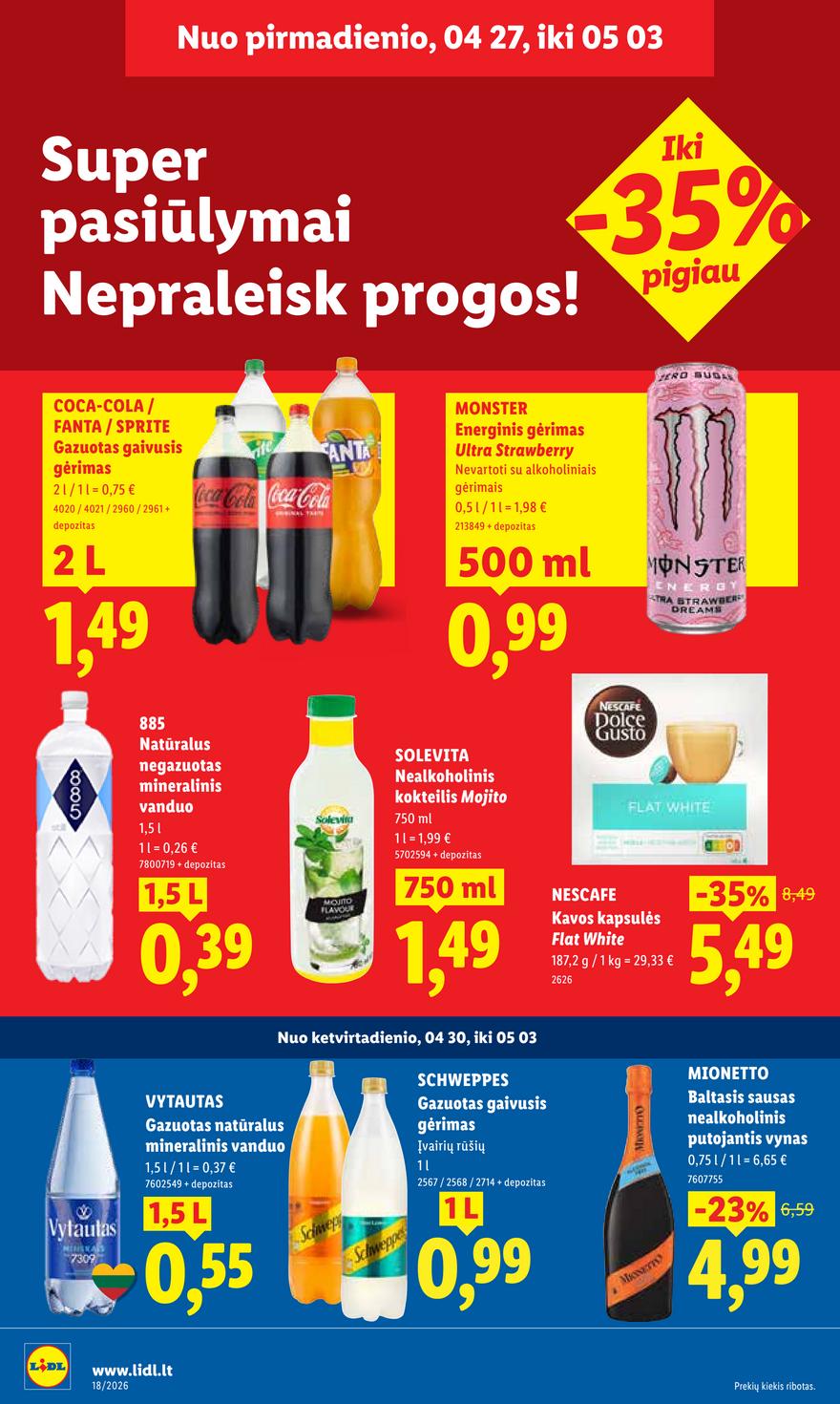 Lidl leidinys naujas akcijos nuo 
  2026-04-27 iki 
  2026-05-03 | Leidinukas.lt puslapis 18