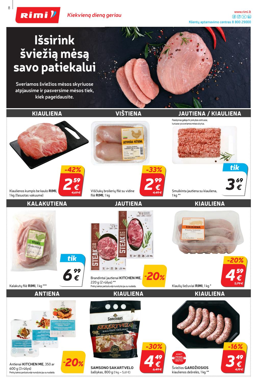 Rimi savaitinis leidinys akcijos nuo 
  2020-08-04 iki 
  2020-08-10 | Leidinukas.lt puslapis 8