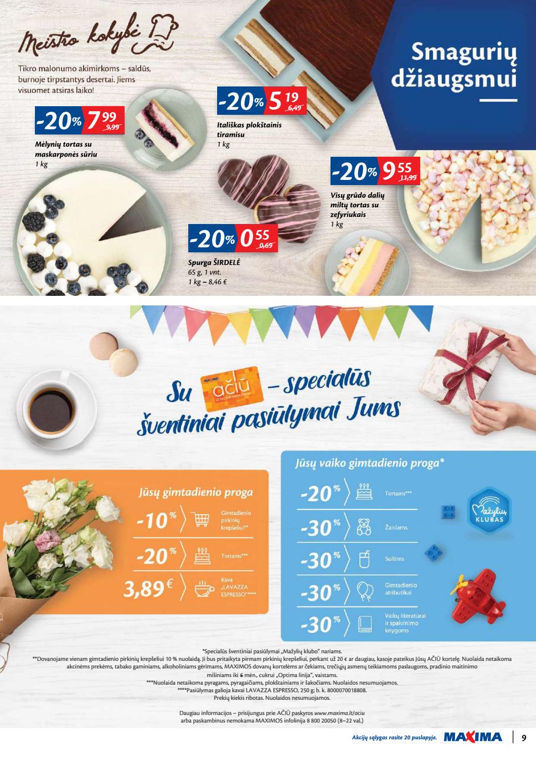Maxima kaininis leidinys akcijos nuo 
  2020-02-11 iki 
  2020-02-17 | Leidinukas.lt puslapis 9