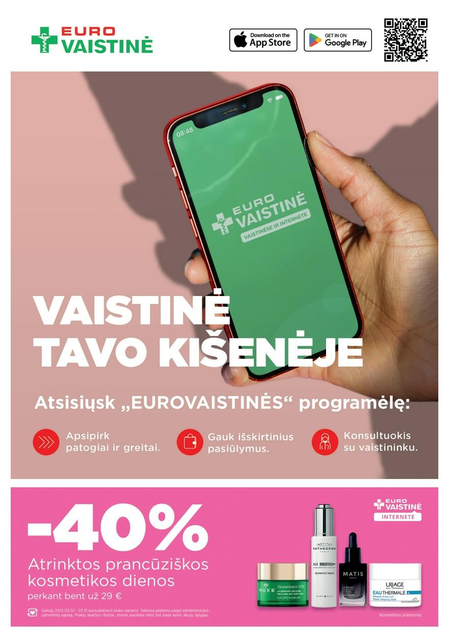 Euro vaistinė katalogas akcijos nuo 
  2025-03-01 iki 
  2025-03-31 | Leidinukas.lt puslapis 39