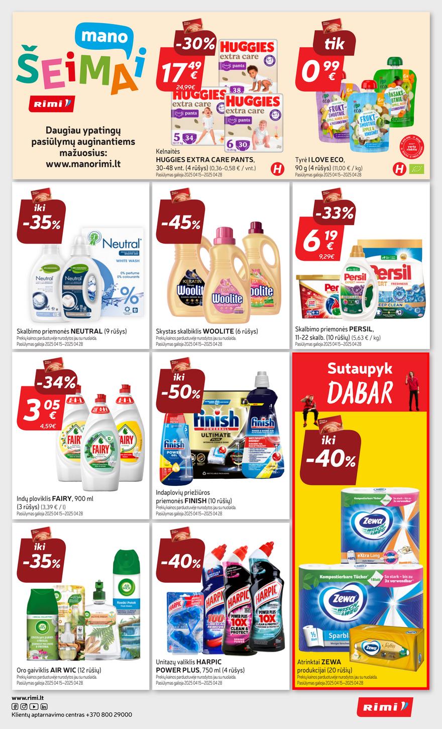 Rimi savaitinis leidinys 17 akcijos nuo 
  2025-04-22 iki 
  2025-04-28 | Leidinukas.lt puslapis 29