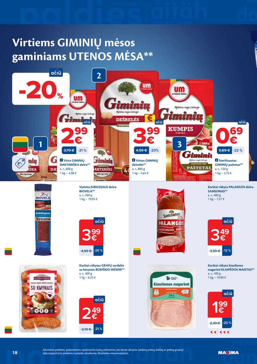 Maxima leidinukas akcijos nuo 
  2026-07-07 iki 
  2026-07-13 | Leidinukas.lt puslapis 18